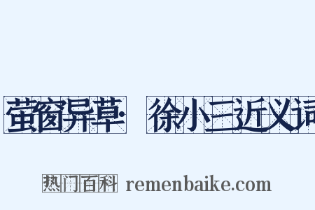 萤窗异草·徐小三近义词是什么意思的图片